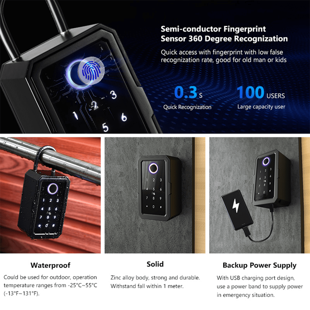 Tech Box Smart Lock TTLock Smart Lock Box (ESL-3K) – Enersave Solutions