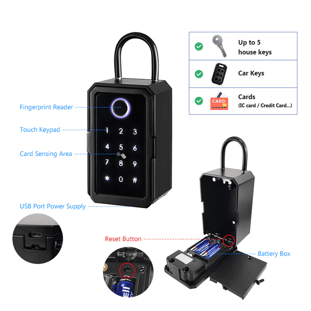 Tech Box Smart Lock TTLock Smart Lock Box (ESL-3K) – Enersave Solutions